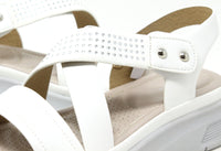 Diamante Cross Strap Sandal