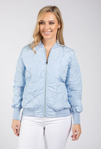 Floral Quilt Bomber Jacket