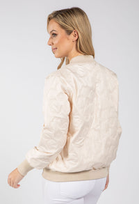 Floral Quilt Bomber Jacket