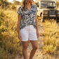 Nairobi Zebra Print Fine Knit Top