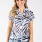 Nairobi Zebra Print Fine Knit Top