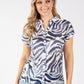 Nairobi Zebra Print Fine Knit Top
