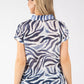 Nairobi Zebra Print Fine Knit Top