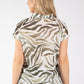 Nairobi Zebra Print Fine Knit Top