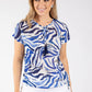 Dreams Zebra Fine Knit Top