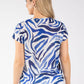 Dreams Zebra Fine Knit Top