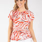 Dreams Zebra Fine Knit Top