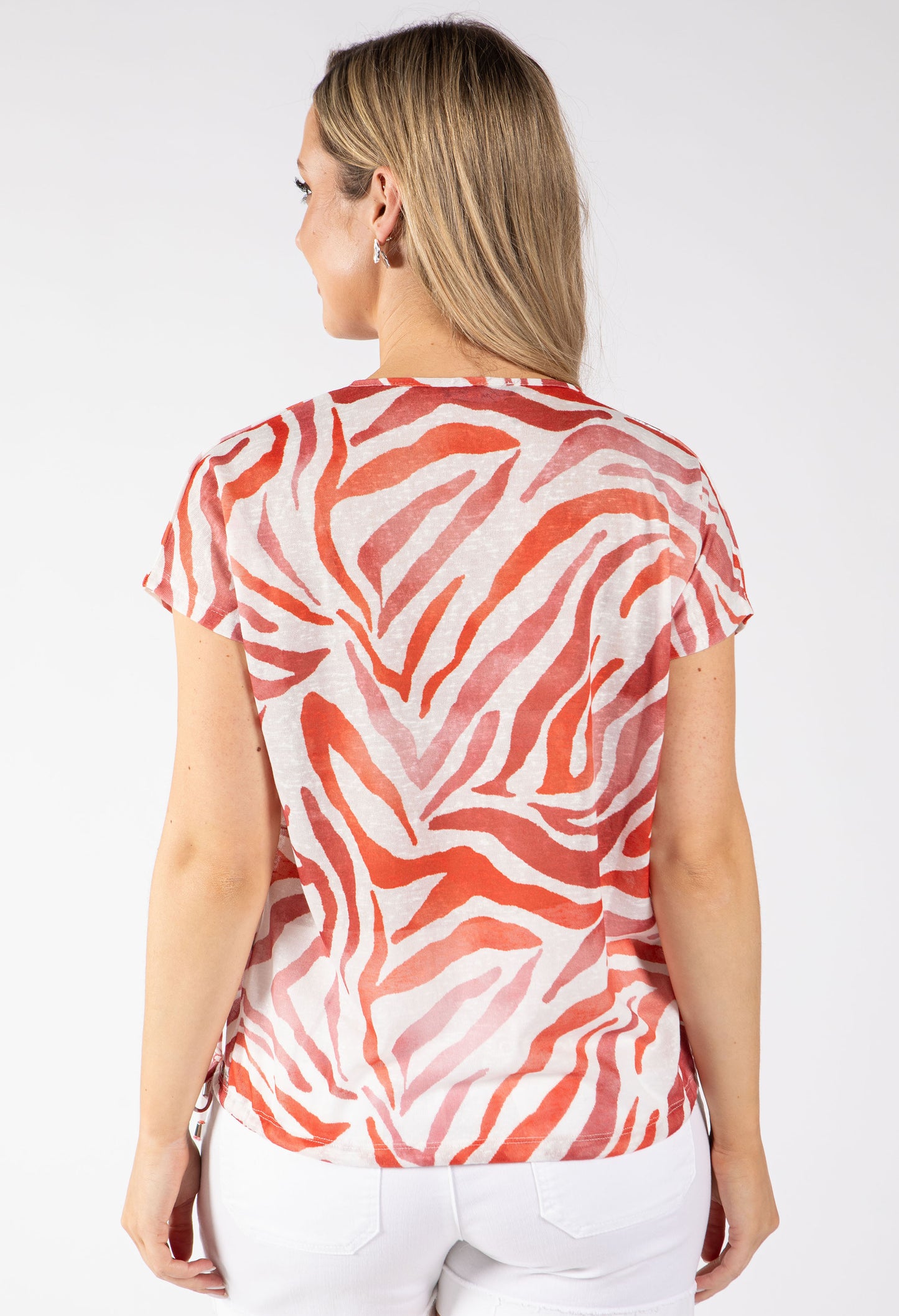 Dreams Zebra Fine Knit Top