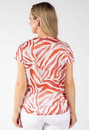 Dreams Zebra Fine Knit Top
