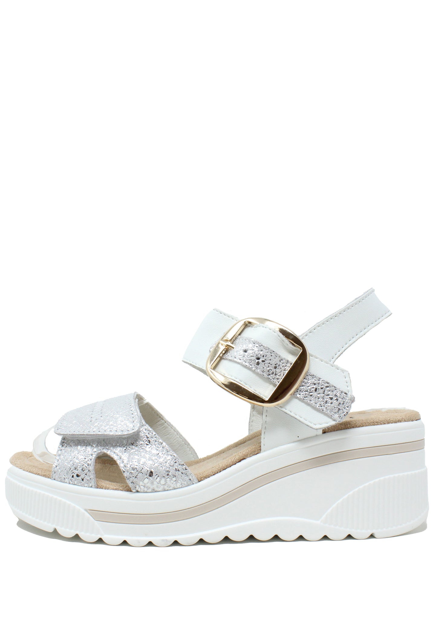 Buckle Detail Wedge Sandal