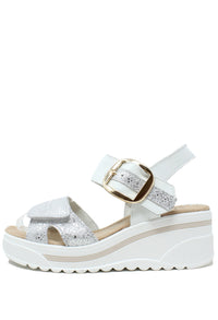 Buckle Detail Wedge Sandal