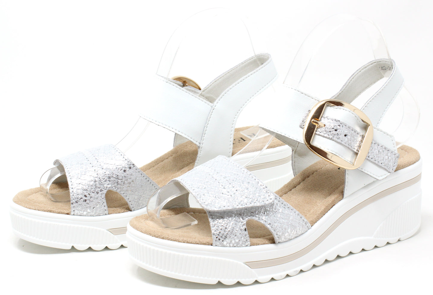 Buckle Detail Wedge Sandal