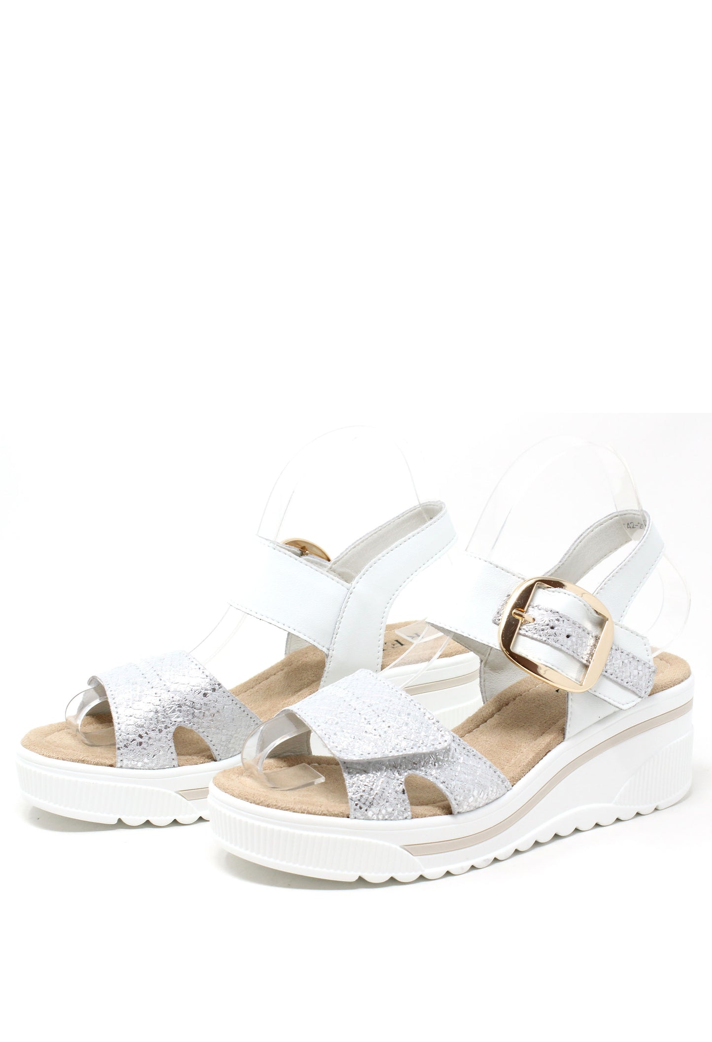 Buckle Detail Wedge Sandal
