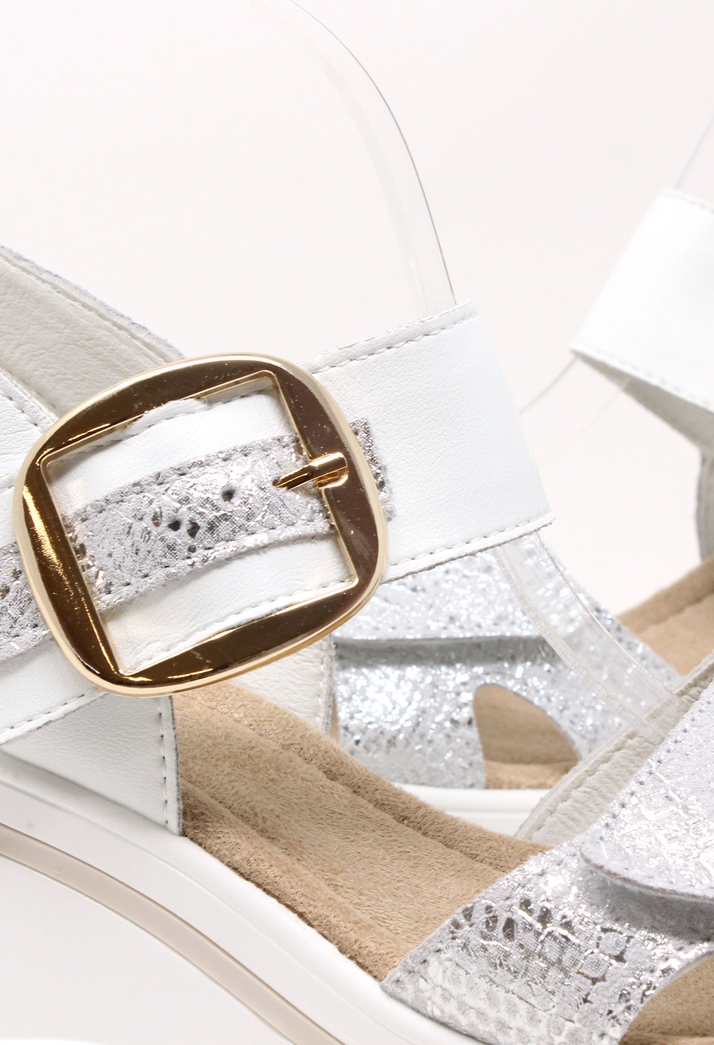 Buckle Detail Wedge Sandal