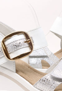 Buckle Detail Wedge Sandal