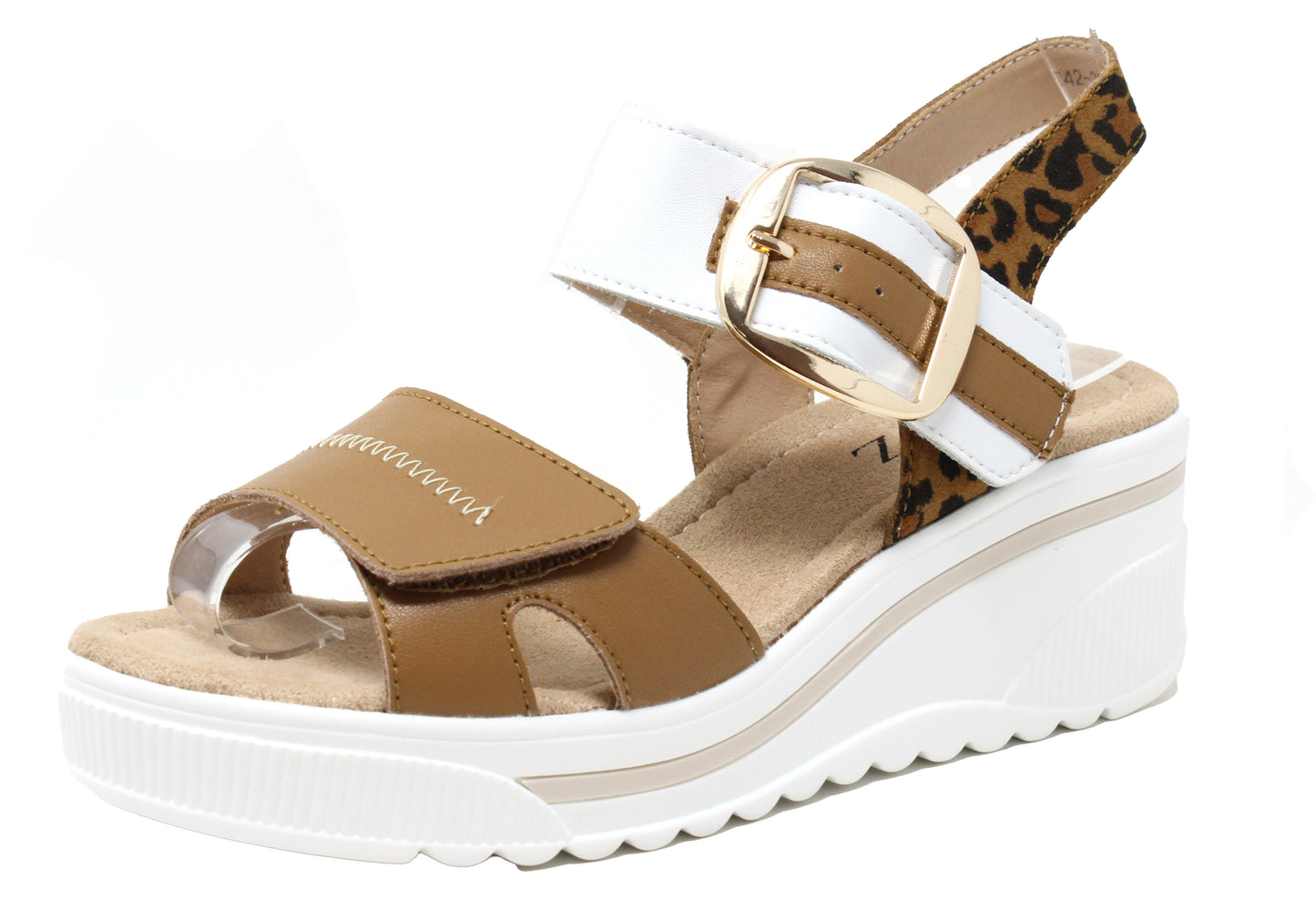 Buckle Detail Wedge Sandal