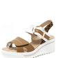 brown and leopard print sandal