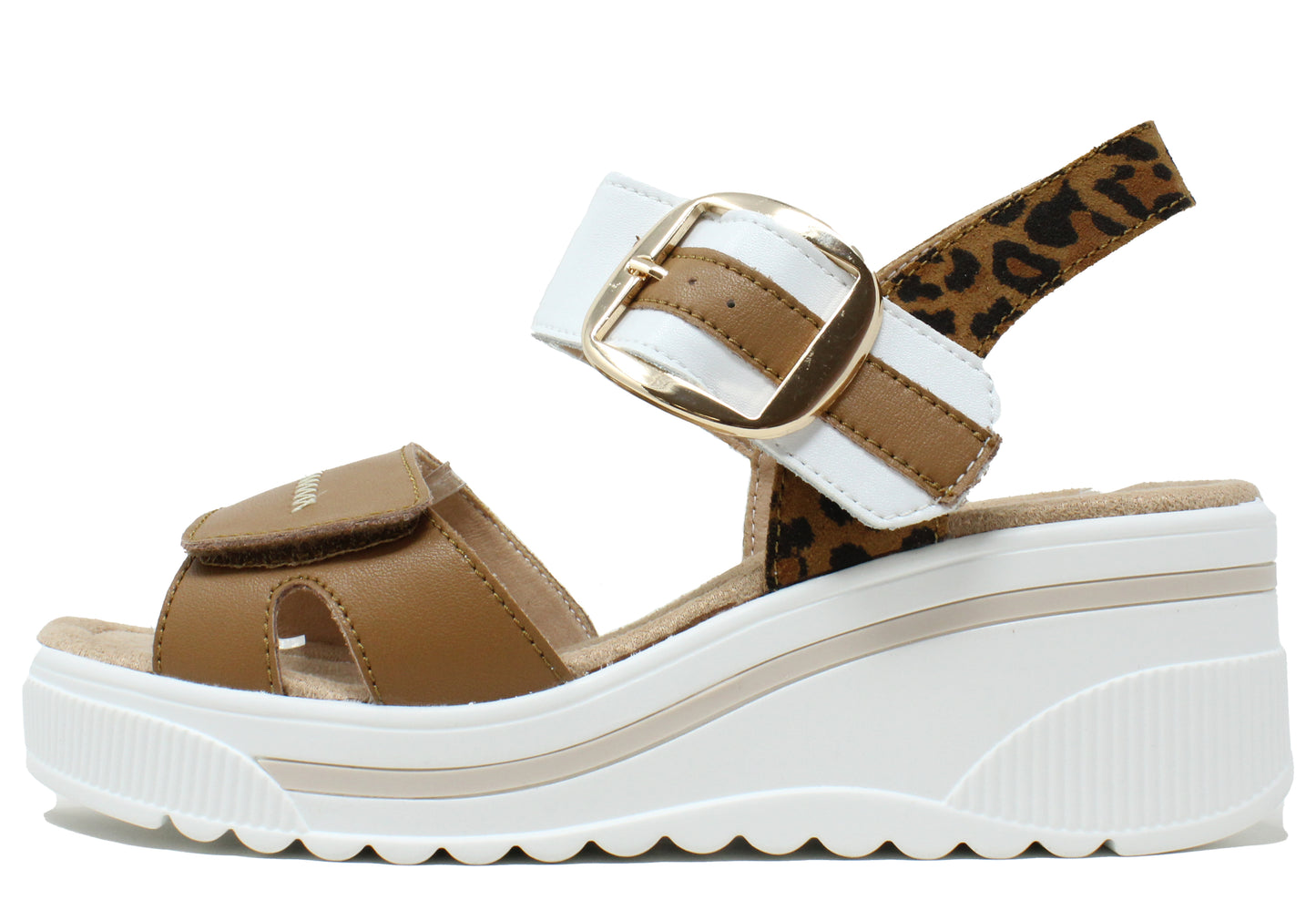 Buckle Detail Wedge Sandal