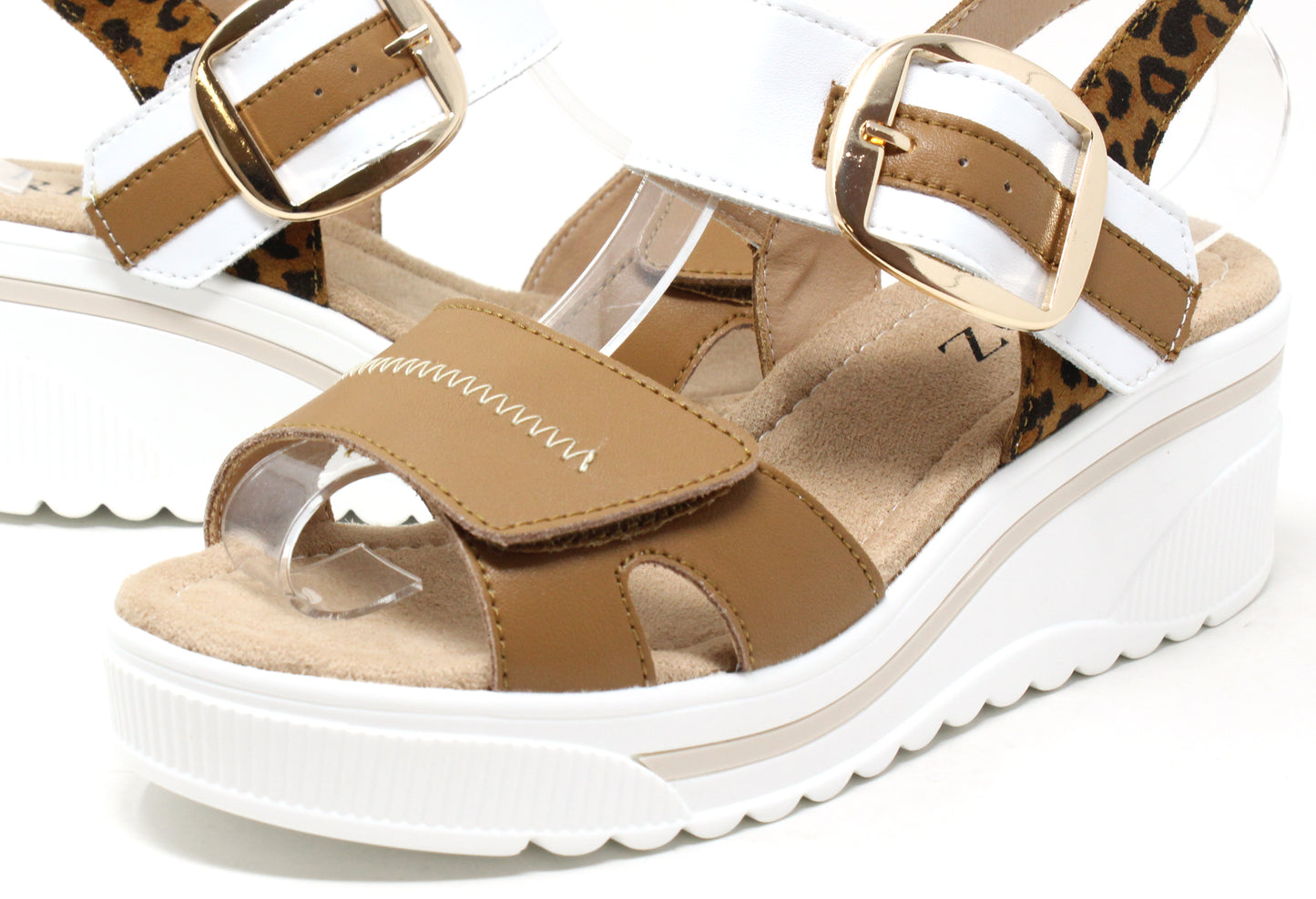 Buckle Detail Wedge Sandal