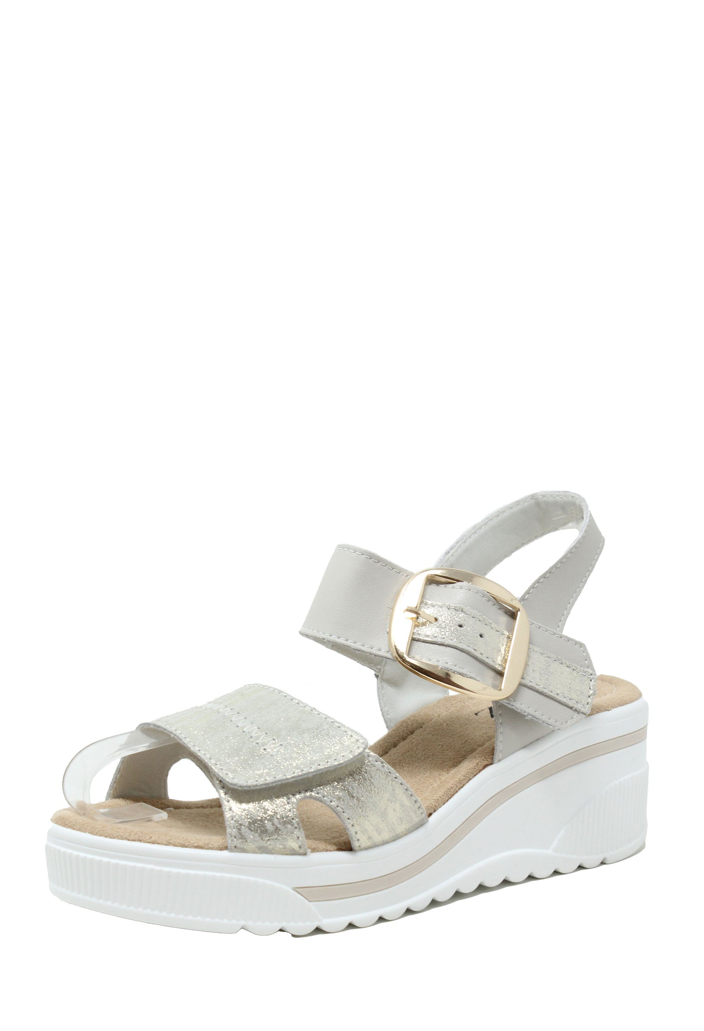 gold wedge sandal