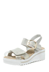 gold wedge sandal