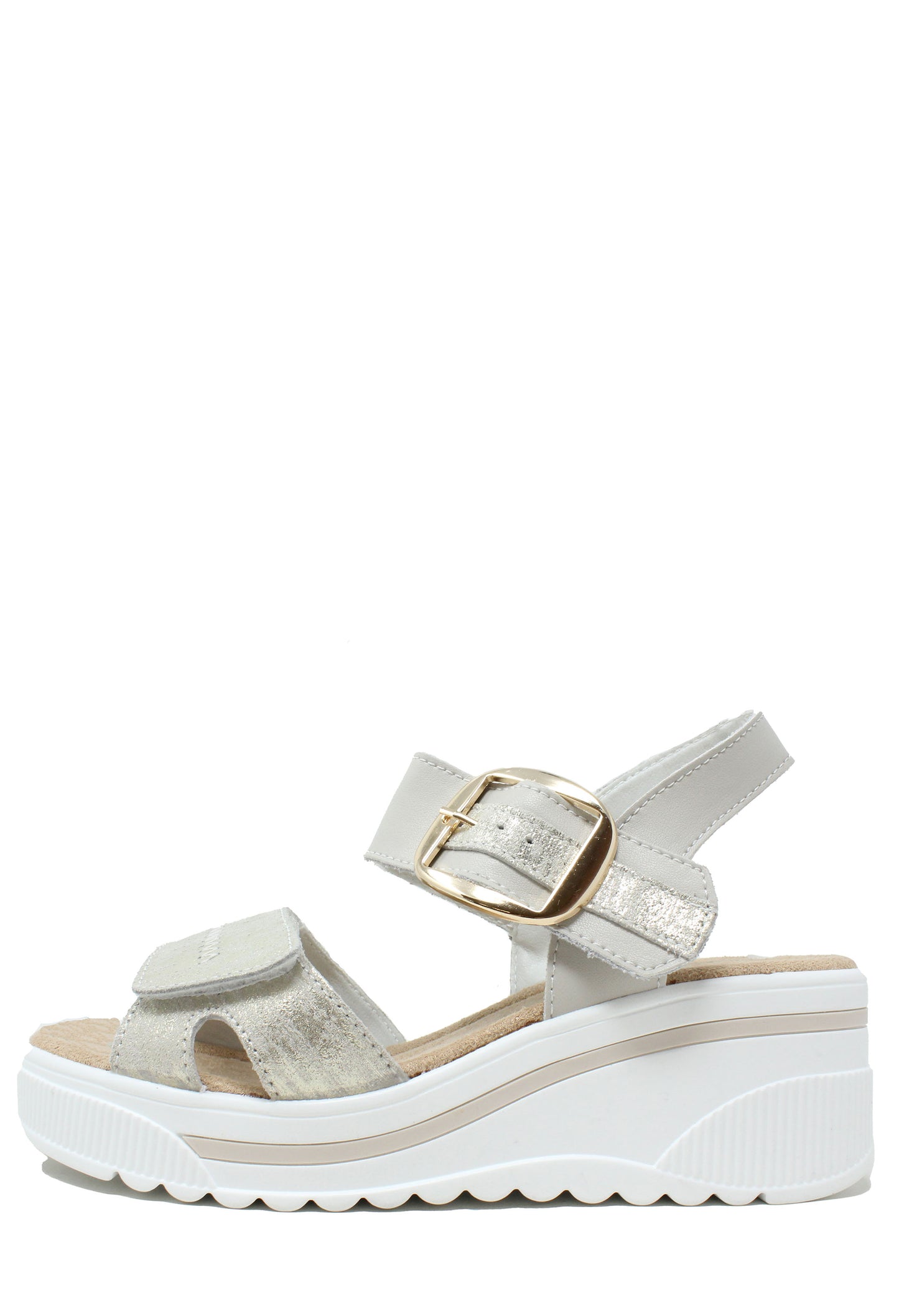 Buckle Detail Wedge Sandal
