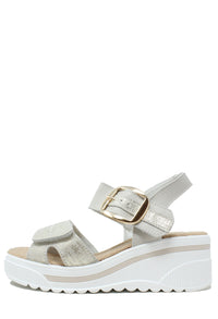Buckle Detail Wedge Sandal