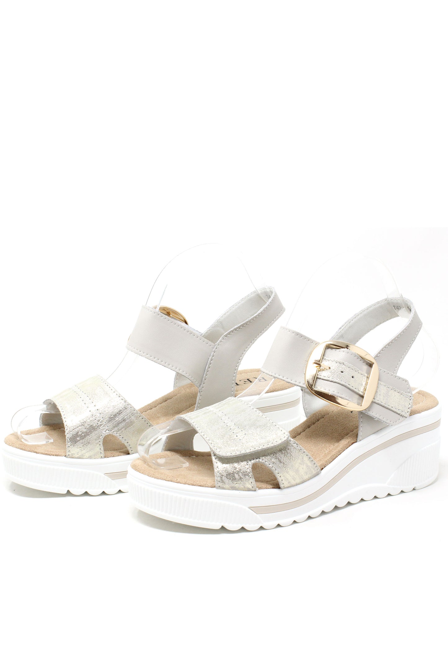 Buckle Detail Wedge Sandal