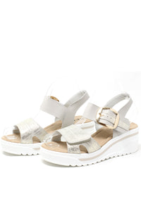 Buckle Detail Wedge Sandal