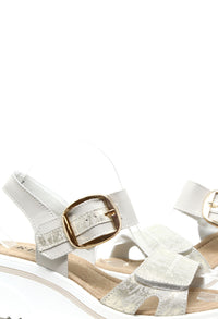 Buckle Detail Wedge Sandal