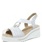 silver wedge sandal