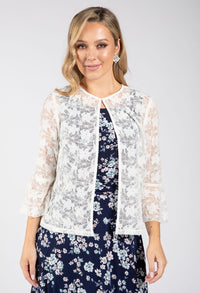Open Front Lace Cardigan