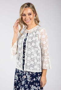 Open Front Lace Cardigan