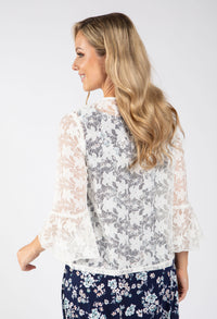 Open Front Lace Cardigan
