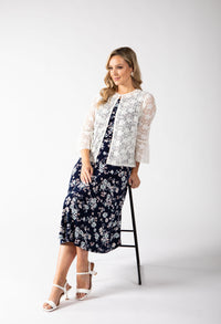 Open Front Lace Cardigan