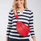 Striped Crossbody Bag