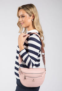 Striped Crossbody Bag