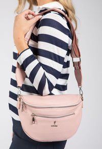 Striped Crossbody Bag