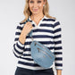 Striped Crossbody Bag