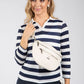 Striped Crossbody Bag