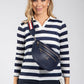 Striped Crossbody Bag
