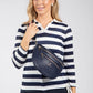 Striped Crossbody Bag