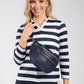 Striped Crossbody Bag