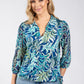 Buse Leaf Print Blouse