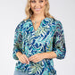 Buse Leaf Print Blouse