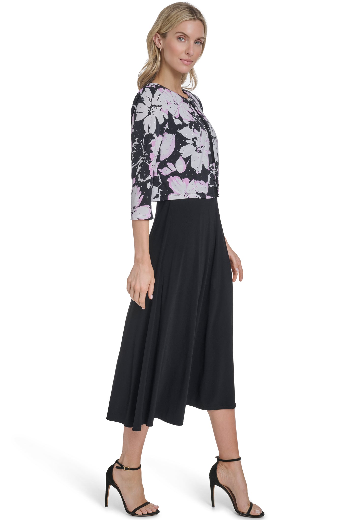 2 Piece Floral Midi Dress