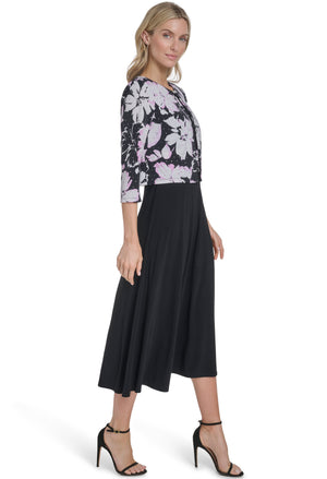 2 Piece Floral Midi Dress