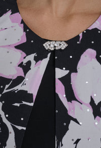 2 Piece Floral Midi Dress