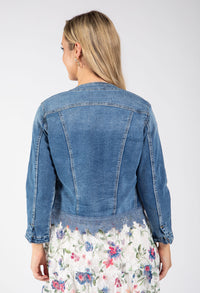 Lace Detail Denim Jacket