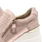 Bianca Side Zip Wedge Trainer
